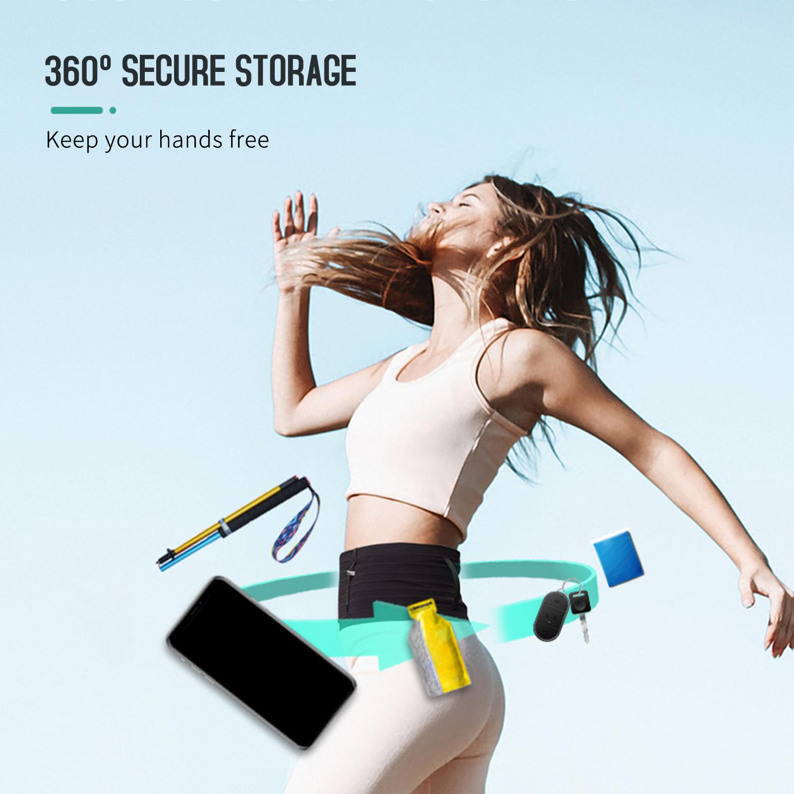 Running Race Belt Fanny Pack Waist Pack Bag for Men Women Cycling Hiking Walking Sports Workout