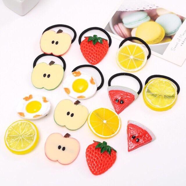 Dây buộc tóc hoa quả loại to