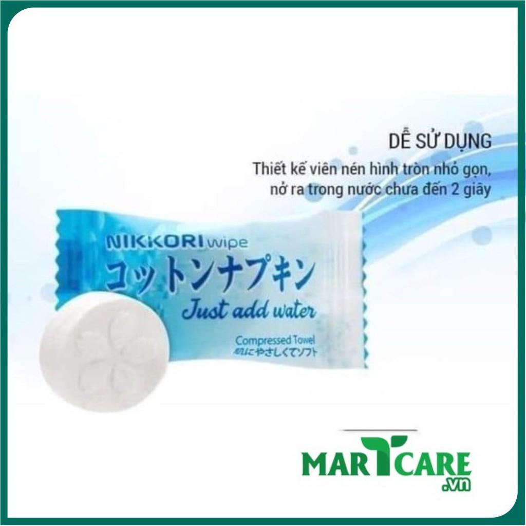 ️️ Nikkori - 10 Khăn Nén Dạng Viên Sản Xuất Theo Công nghệ Nhật Bản