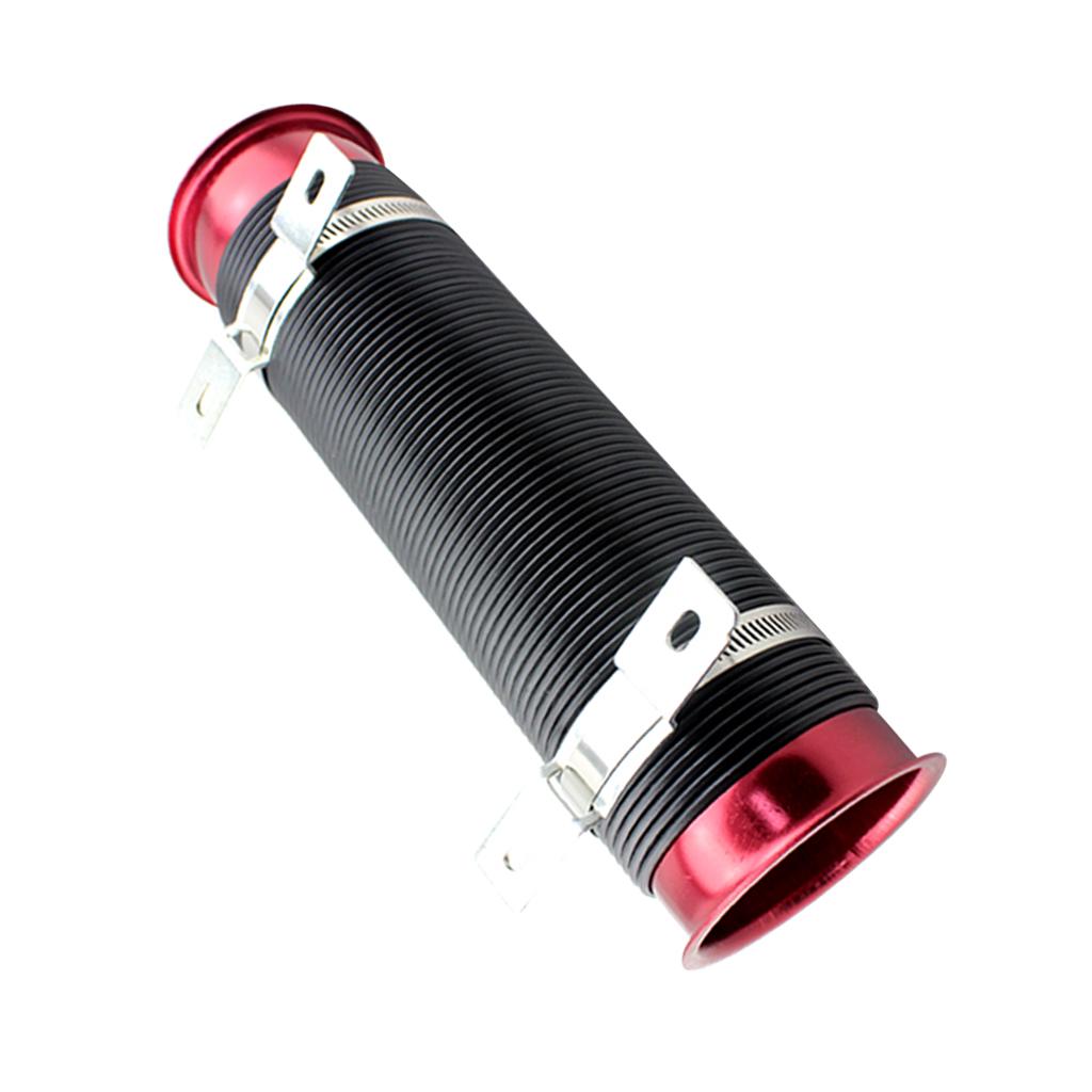 2pcs Universal Cold Air Intake Pipe Intake Hose Pipe Inlet