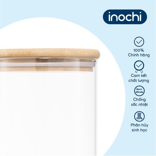 Hũ thuỷ tinh nắp tre inochi - Nikko 1500ml