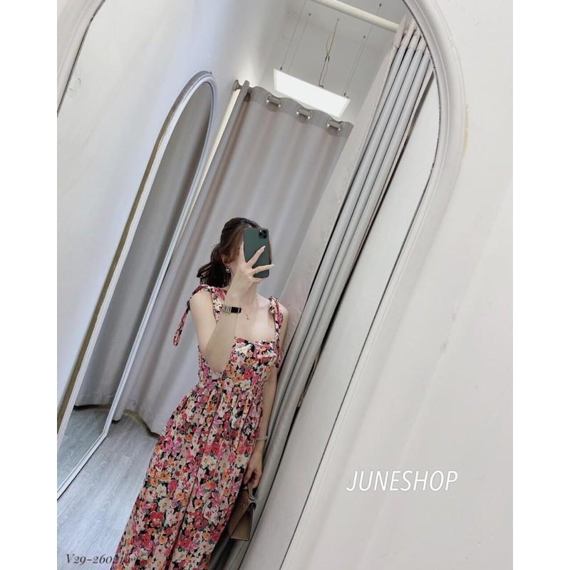 v29 váy hoa 2 dây cho con bú
