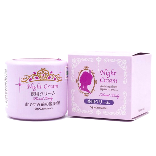 Kem đêm Naris Floral Lady Night Cream Nhật bản 49g + Móc khóa