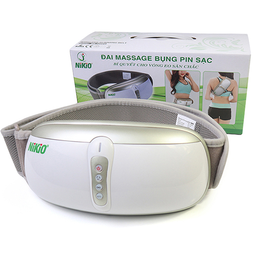 Đai (Máy) Massage Bụng Nikio NK-169DC - Công Nghệ Rung Lắc Kết Hợp Hồng Ngoại Tân Tiến, Mát Xa Bụng, Làm Săn Chắc Cơ Bụng Nhanh - Pin Sạc Tiện Lợi - Màu vàng