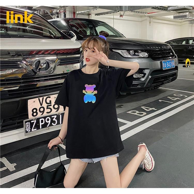 Áo phản quang nữ GÁU TEDDY trước ngực cute Unisex