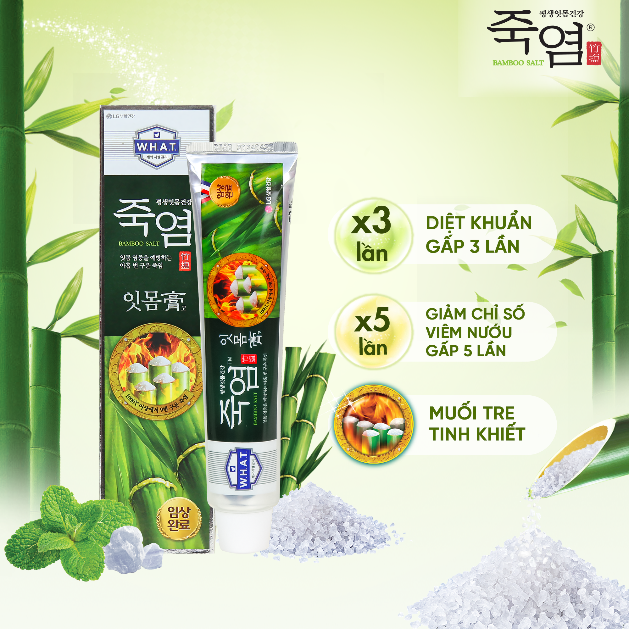 Kem đánh răng Bamboo Salt In Mom dành riêng cho nướu 120g