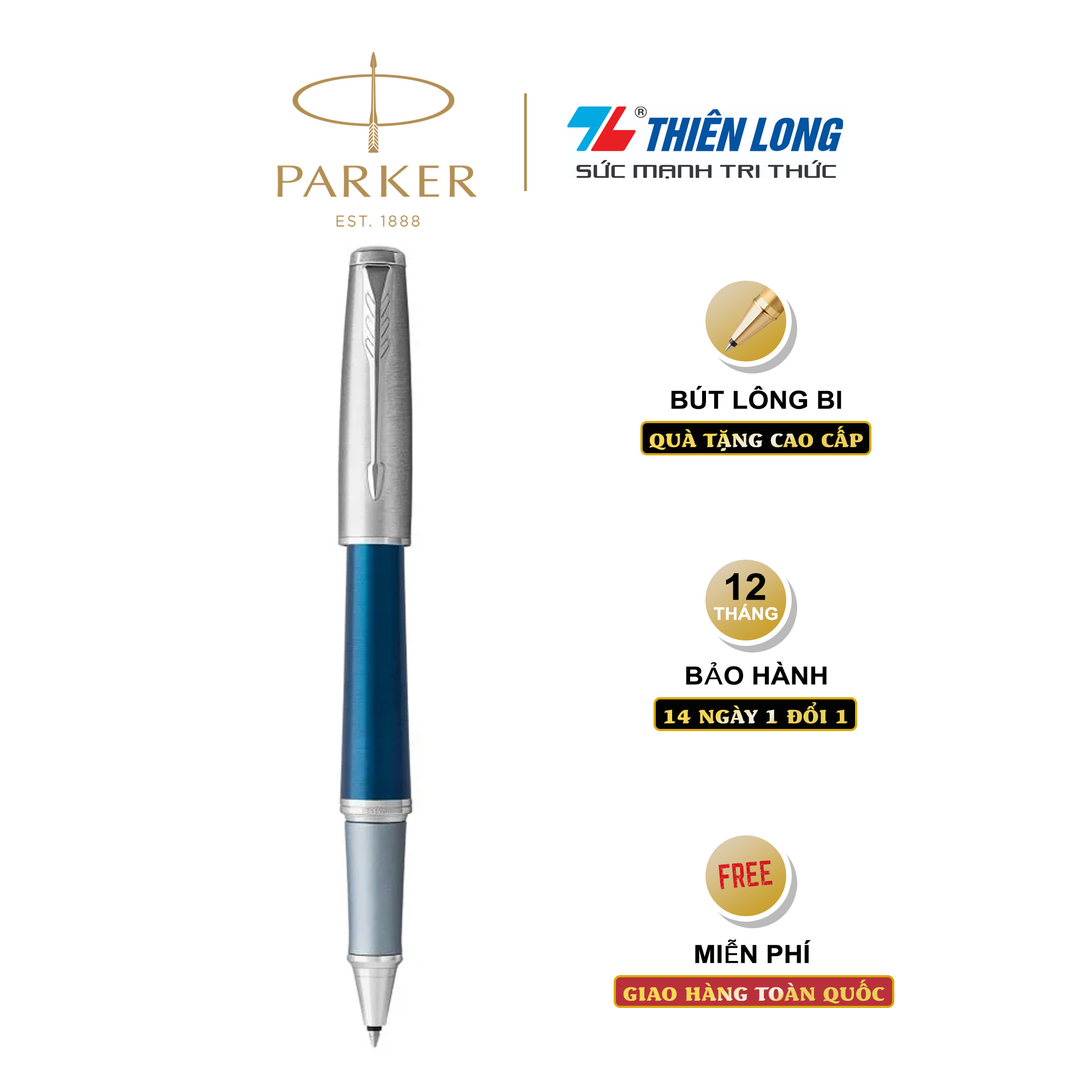 Bút lông bi cao cấp Parker Urban PRM X-D Blue TB4-1975533