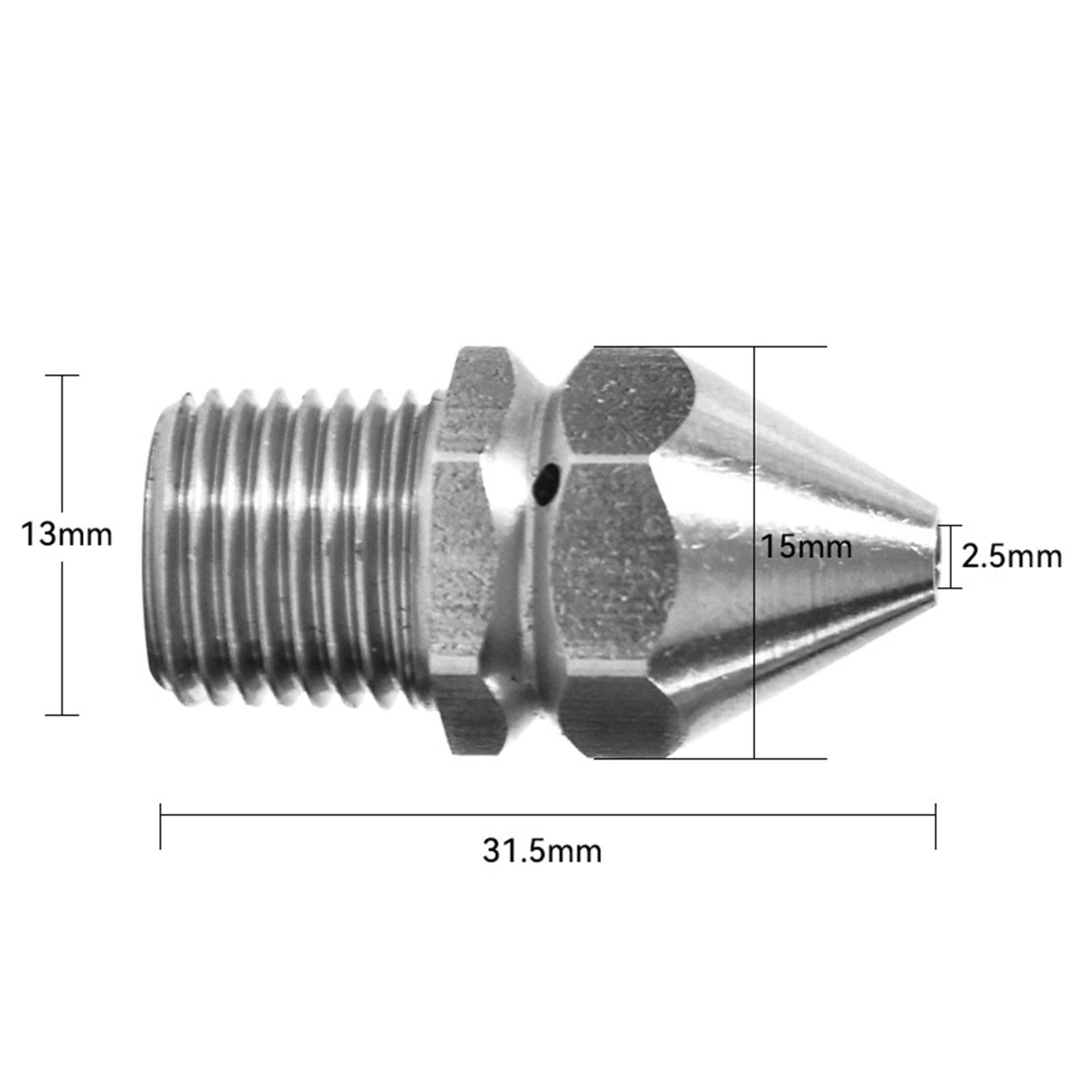 Drain Cleaning Nozzle, Pipe Cleaning Nozzle, Pressure Washer Drain Jetting Hose Nozzle