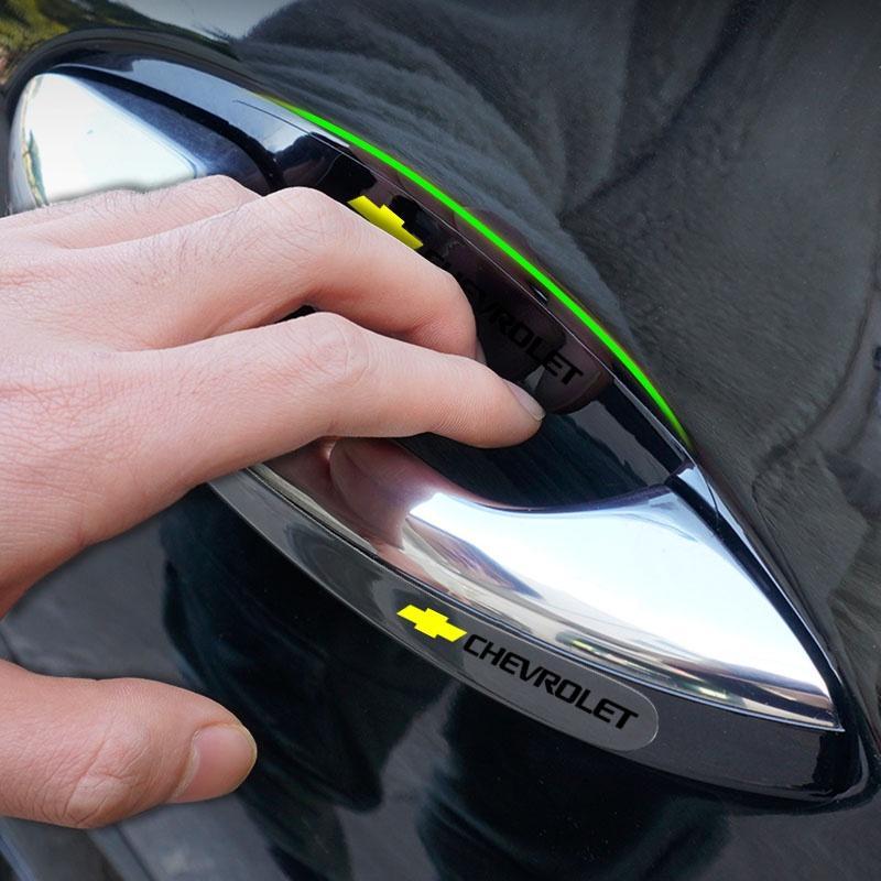 Set 8 Miếng Dán Bảo Vệ Tay Nắm Cửa Xe Hơi Chevrolet Cruze Cruze Spark Aveo Captiva Trailblazer Colorado