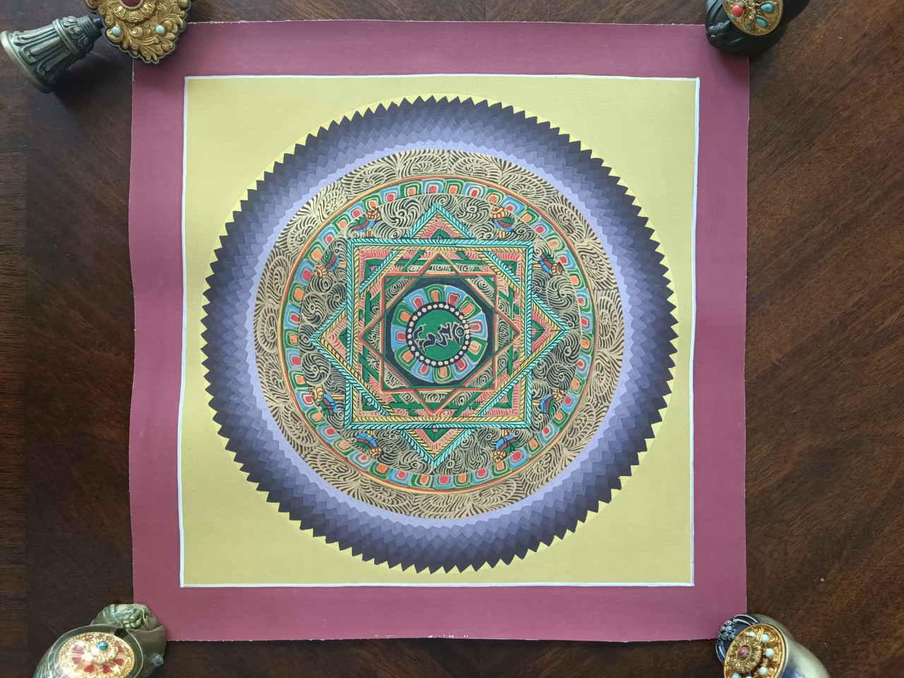 Tranh thangka Mandala Kalacharka