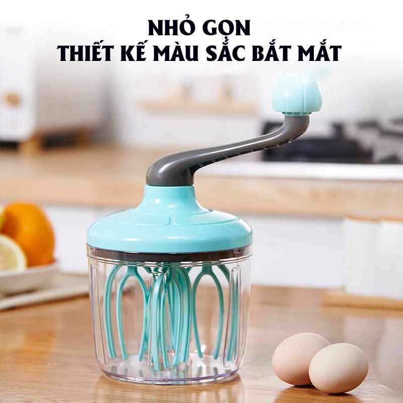 Máy Đánh Trứng Mini, Dụng Cụ Làm Bánh Bông Lan, đánh kem, đánh bơ, nhào bột bánh, trộn salad Thông Minh Tiện Lợi