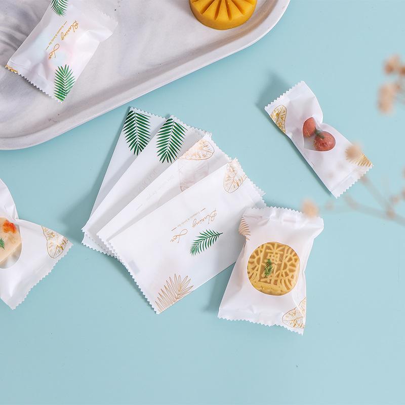 Túi đựng trà, bánh kẹo hoạ tiết Chiếc Lá Trắng hàn nhiệt - VUA BAO BÌ