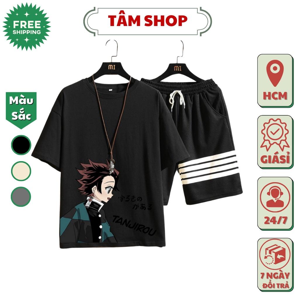 ĐỒ BỘ NAM MẪU MỚI FREESHIP BỘ THỂ THAO NAM NỮ TANJIROU MẶC NHÀ TẬP GYM PHONG CÁCH NĂNG ĐỘNG TRẺ TRUNG
