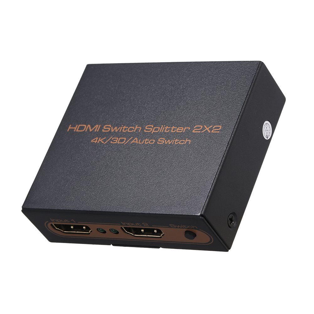 Bộ Chuyển Mạch Hiệu Ứng 3D Splitter 2 In 2 Out 4K Full HD 1080p Cho Máy Tính Xách Tay / Stb / Xbox / Máy Chiếu