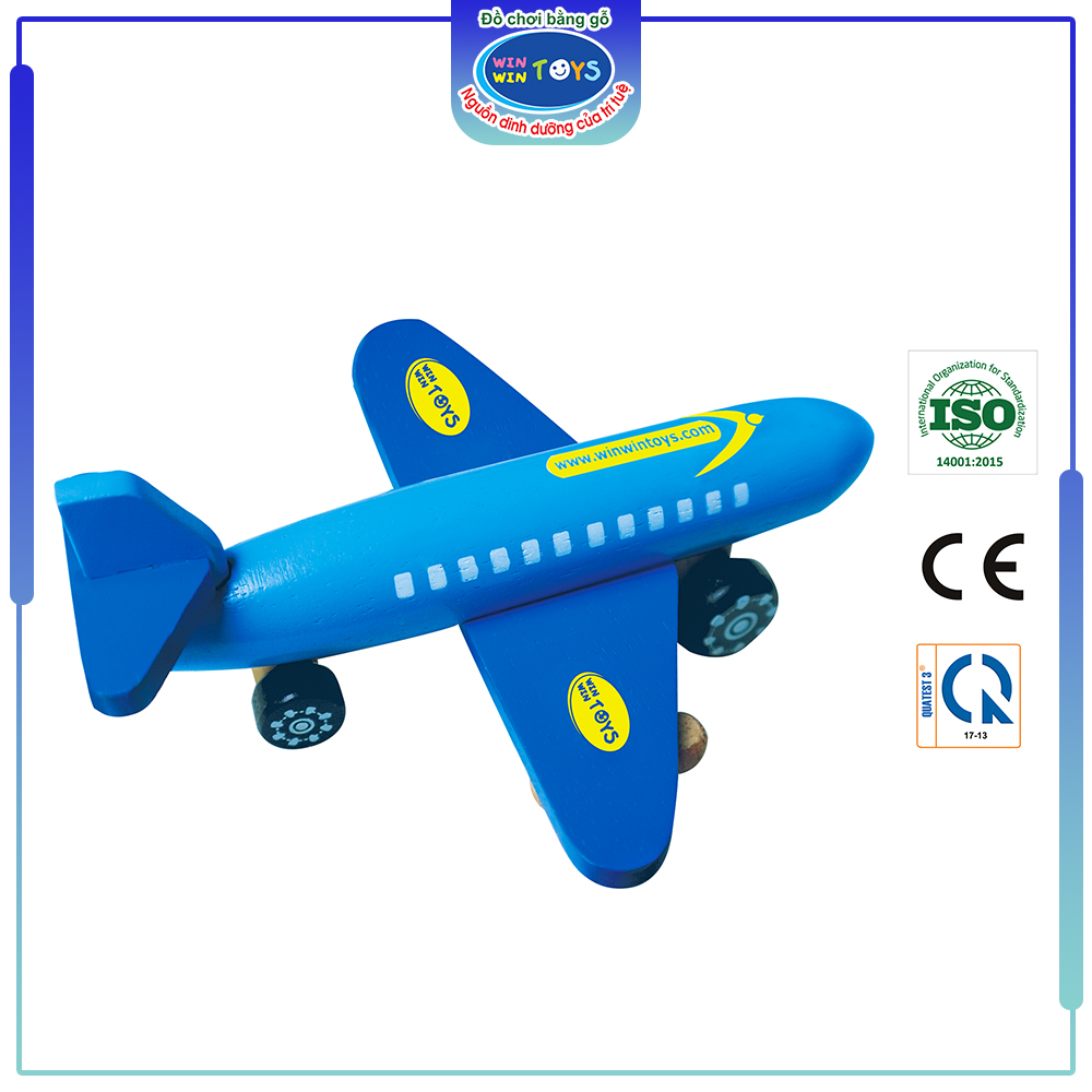 Đồ chơi gỗ Máy bay Winwintoys | Winwintoys 66262 | Phát triển trí tưởng tượng và vận động | Đạt tiêu chuẩn CE và TCVN