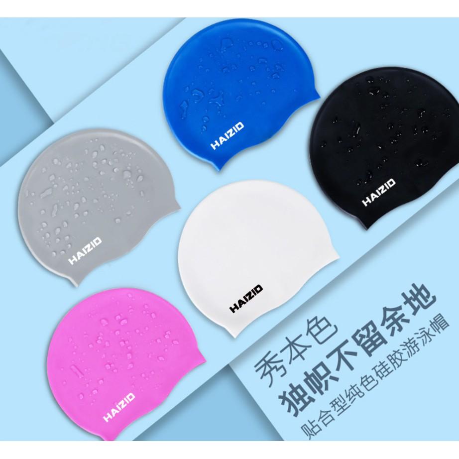 Mũ Bơi người lớn, mũ bơi trẻ em cho bé silicon co dãn êm mềm, siêu bền