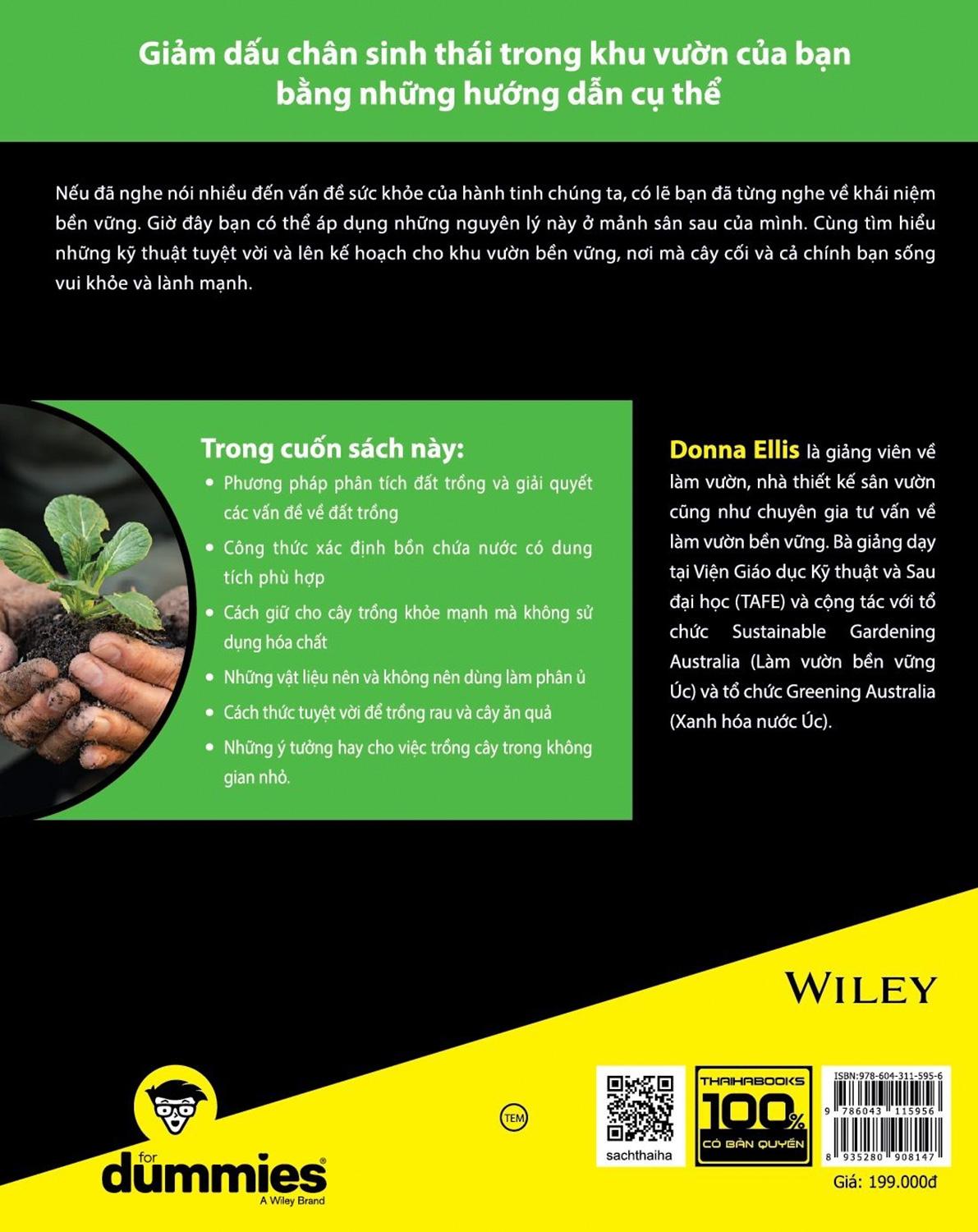 Sách Làm Vườn Bền Vững (For Dummies)
