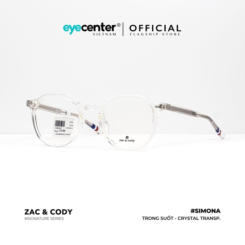 Gọng kính cận nam nữ SIMONA chính hãng ZAC CODY A30-S lõi thép chống gãy nhập khẩu by Eye Center Vietnam