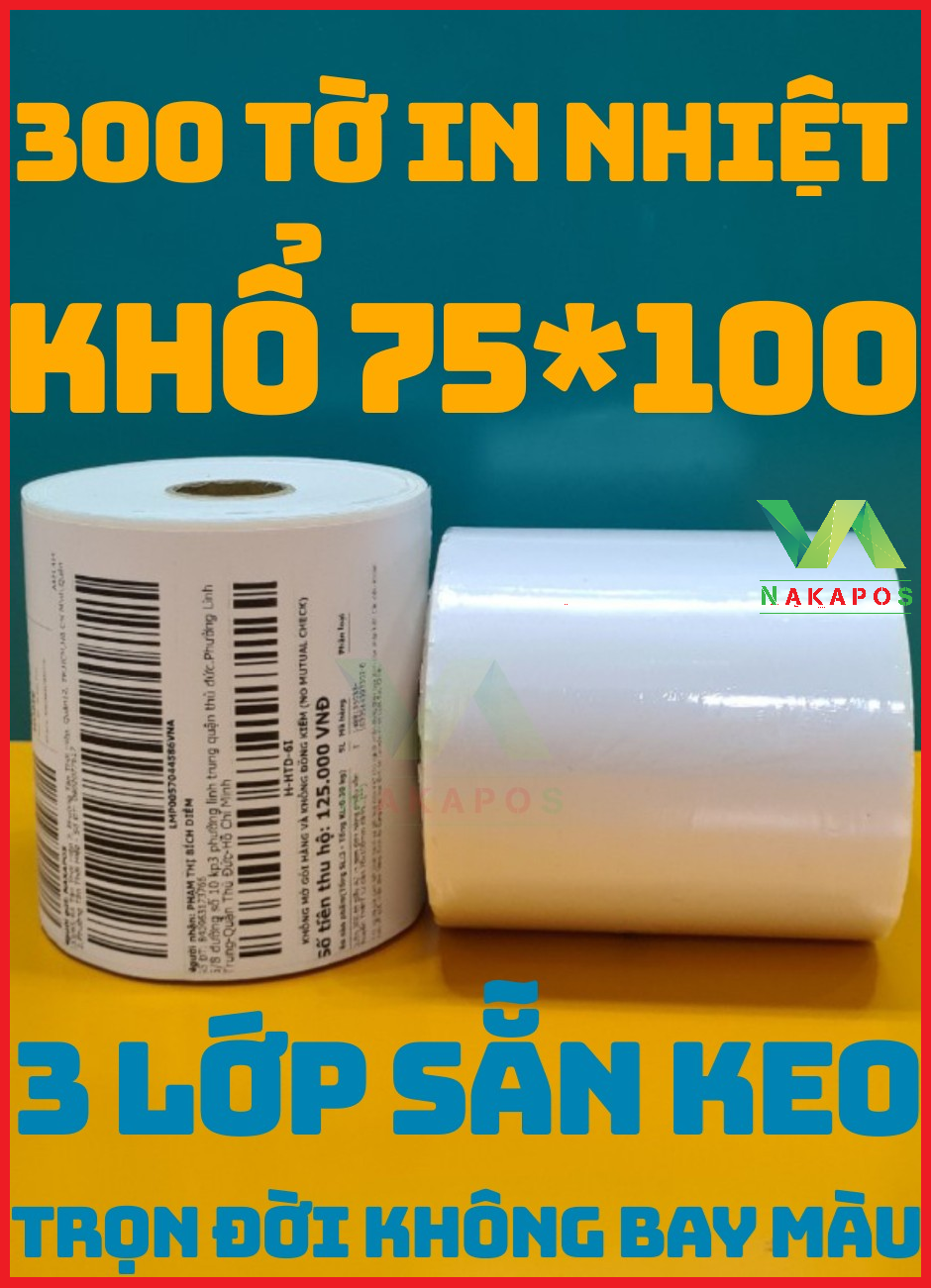 Tem nhiệt 75x100 - DECAL 7.5x10cm, tem 75x100