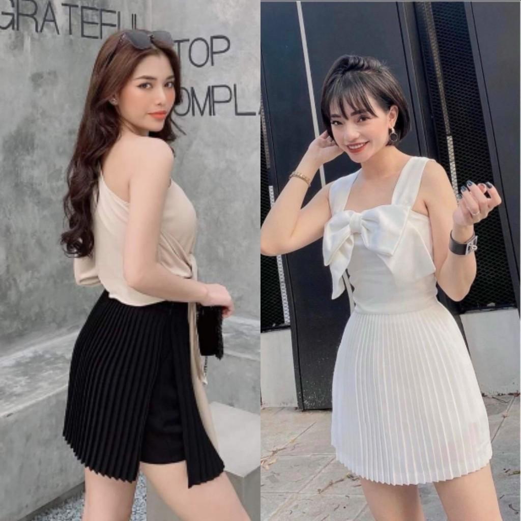 Chân váy dập li có lót quần