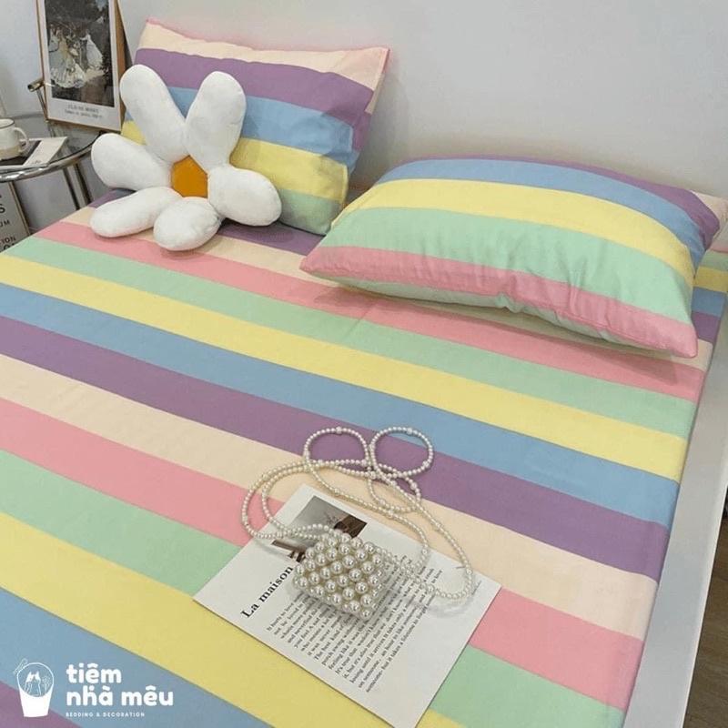 Ga trải giường poly cotton 1m2,1m6,1m8,Drap bọc nệm đẹp,được chọn mẫu