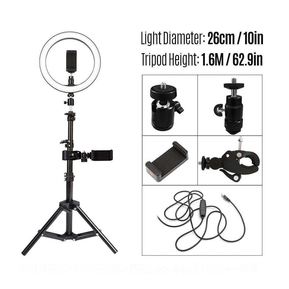 Đèn LED để chụp ảnh Trang điểm phát trực tiếp YouTube 26cm