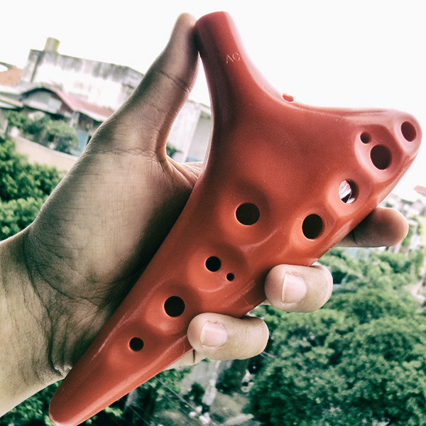 Sáo Đất Ocarina Nhựa 12 Lỗ Không Lo Rơi Vỡ Chuẩn AC