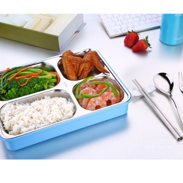 Khay đựng cơm inox 304 - SSGP - 28.5x22.5cm 660g