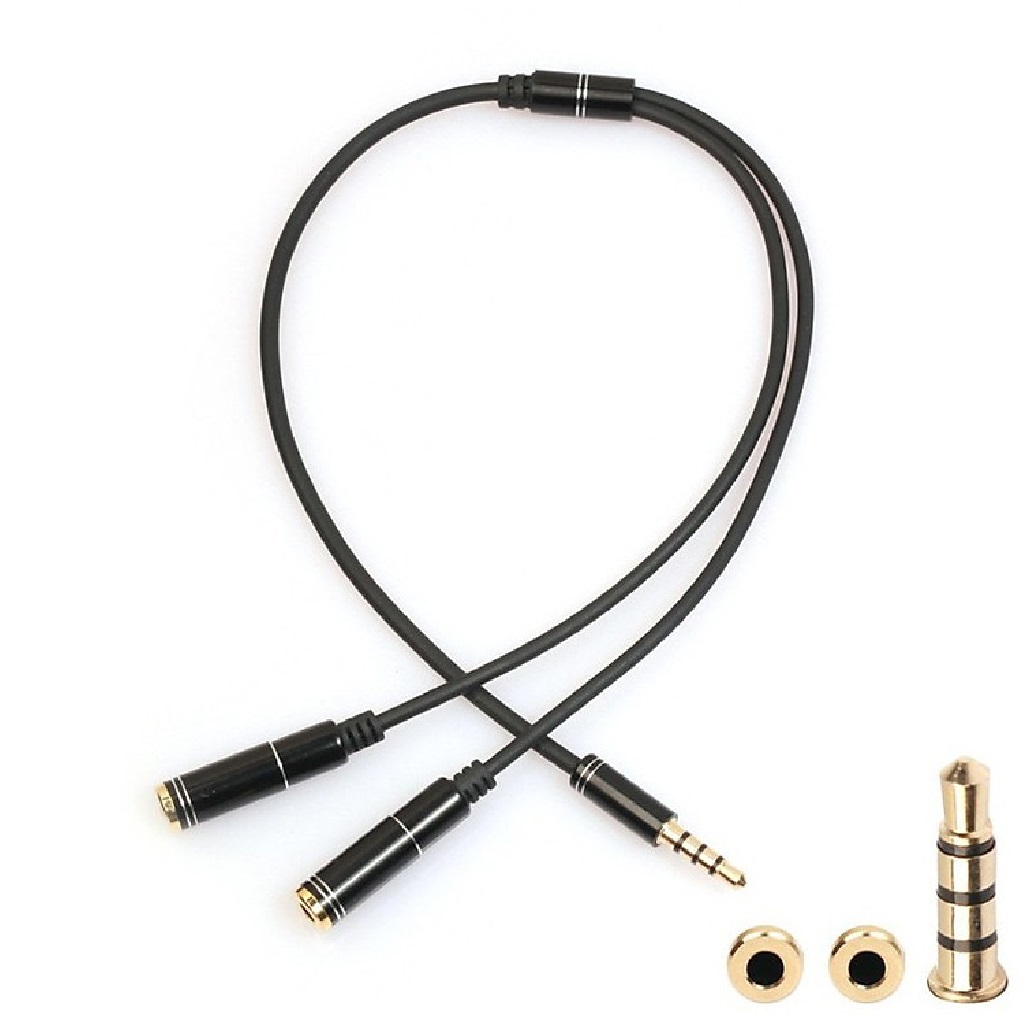 Jack 2 Cáp Chia Audio 2 Cổng 3.5mm NTH