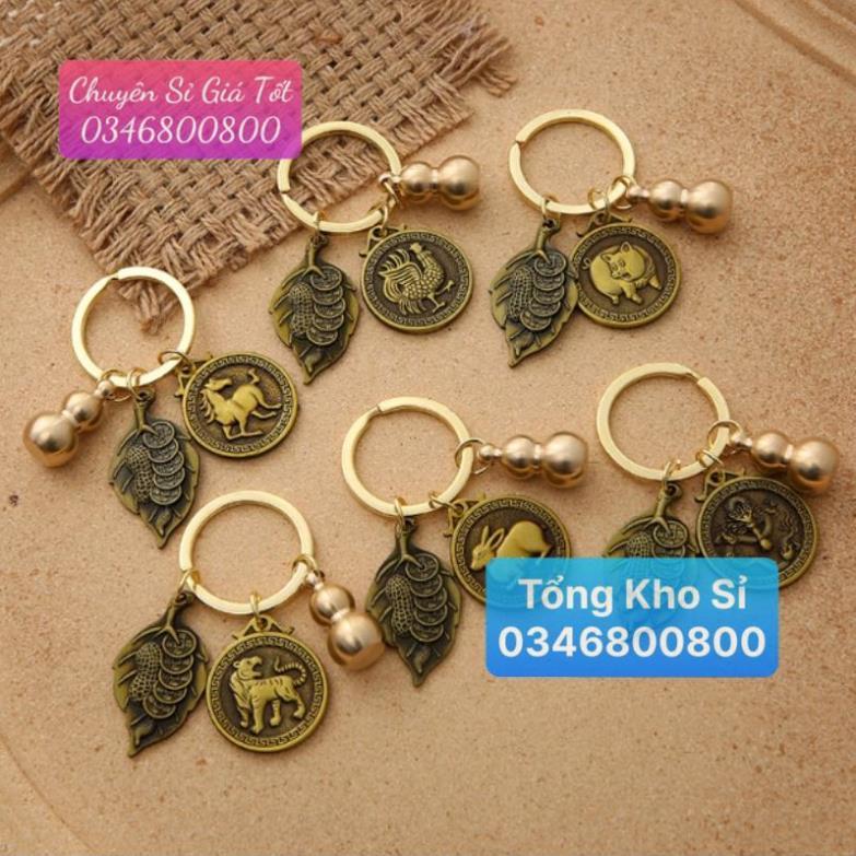 MÓC KHOÁ PHONG THUỶ 12 CON GIÁP BẰNG ĐỒNG CAO CẤP