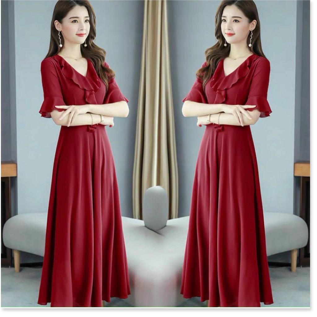 Đầm Nữ Maxi Dáng Suông Dự Tiệc Sang Trọng TH B.By