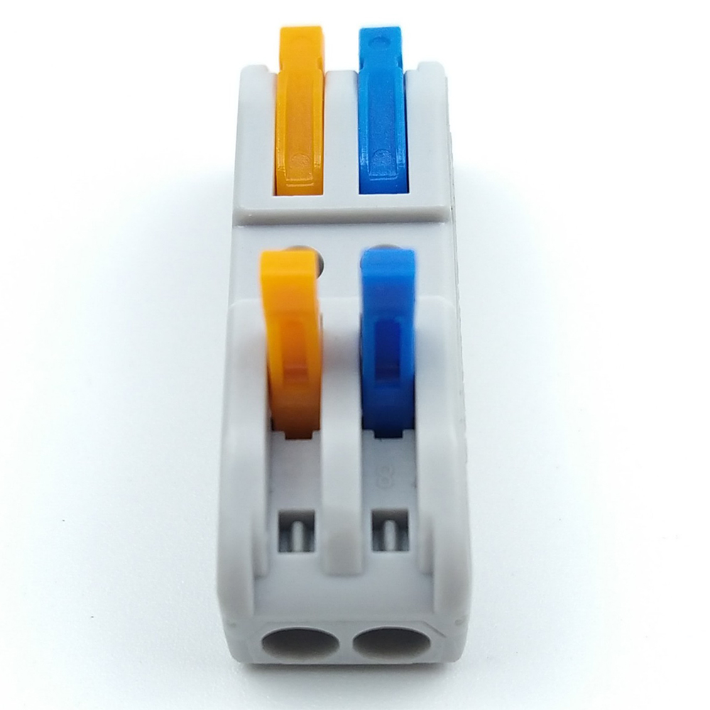 Combo 10 cái Cút nối dây điện đôi 2P 2 cổng vào 2 cổng ra KV212 PCT-222