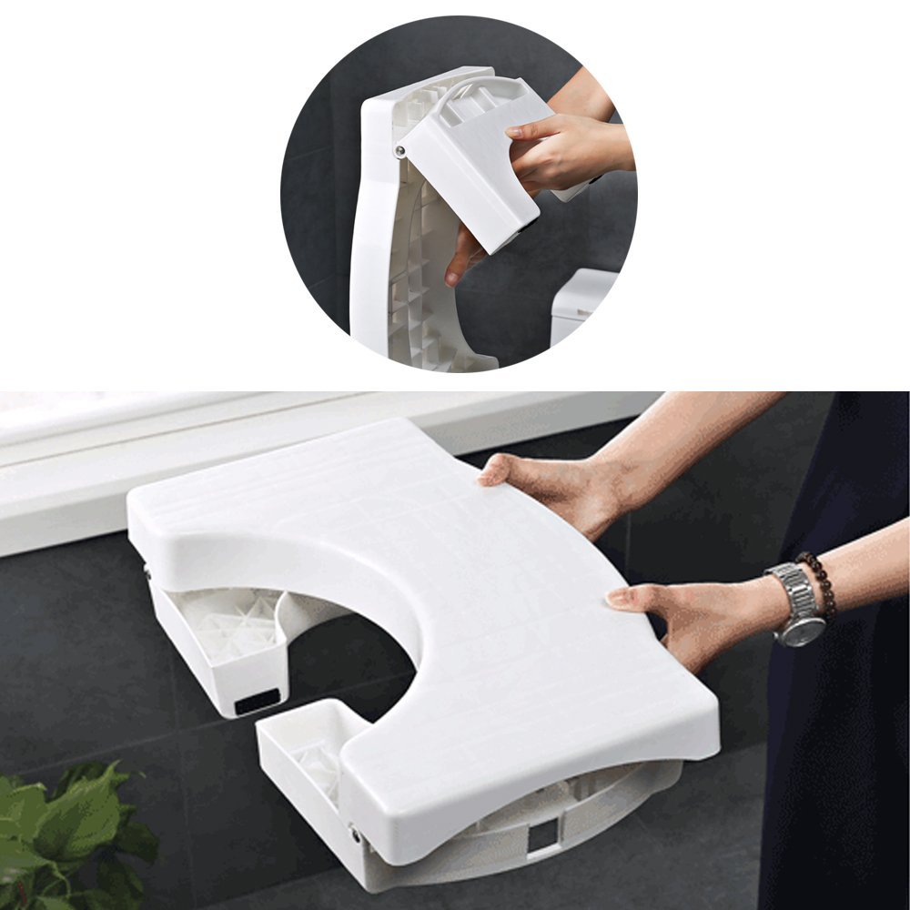 Bục kê chân toilet Eltory (Dạng Treo) - hỗ trợ tư thế vệ sinh, thiết kế hiện đại, giúp phòng chống táo bón, trĩ, bục kê chân toilet cho người cao tuổi và trẻ em. Hàng chính hãng, nhựa cao cấp chịu lực tốt - TS001