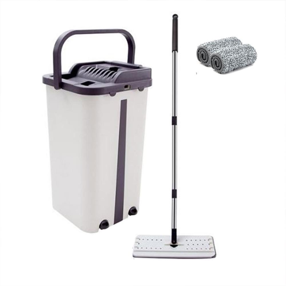 Bộ Chổi Lau Sàn Nhà Thiết Kế Gọn Nhẹ Hiện Đại Dễ Dàng Sử Dụng Vắt Tự Động Thông Minh Tặng Kèm 2 Bông Lau Nhà - Hàng Loại 1