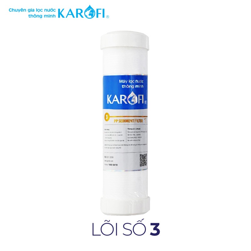 Lõi Lọc RO KAROFI Số 3 - PP 1 Micron