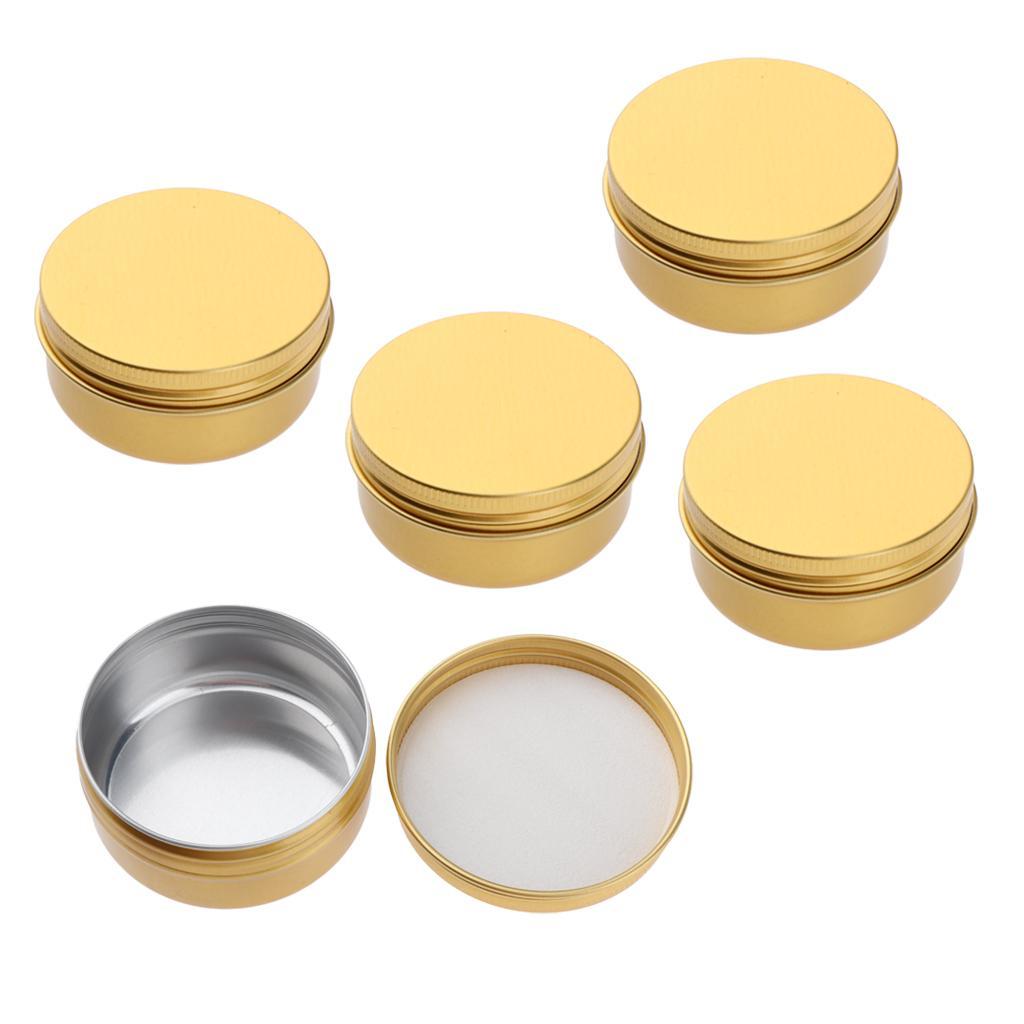 10x Empty Cosmetic Cream Lotion Jar Pot Aluminum Case Tins for Travel 100ml