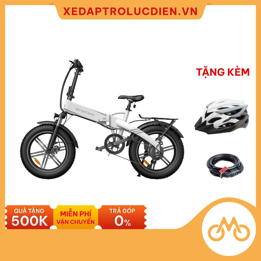 Xe Đạp Trợ Lực Điện ADO A20F XE - Phiên Bản Nâng Cấp - Có Thể Gấp Gọn - Tốc Độ Tối Đa 35km/h - Xe Đạp Bánh Béo