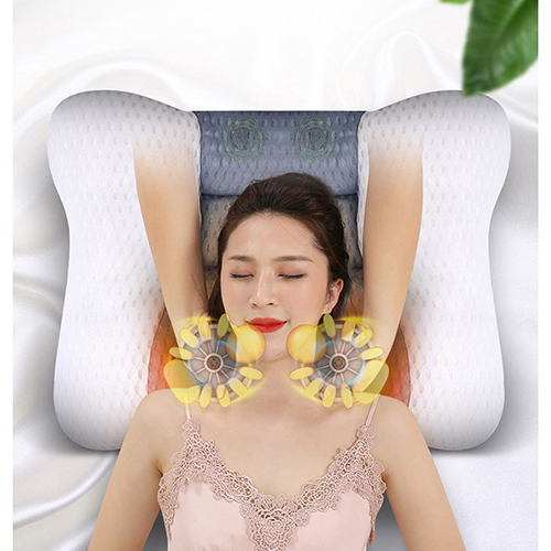 Gối massage cổ kết hợp nhiệt sưởi ấm cột sống cổ YIJIA YJ-A3 (Hỗ trợ trị giảm đau nhức, mỏi cổ)