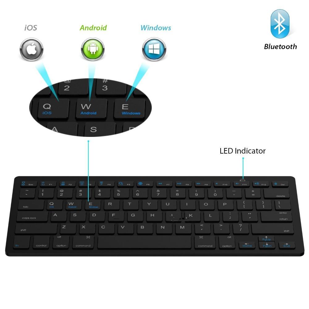 Bàn Phím Bluetooth Cho Xiaomi Mac Macbook Air Pro Cho Win10 Laptop Máy Tính PC Siêu Mỏng Không Dây Bàn Phím Bluetooth