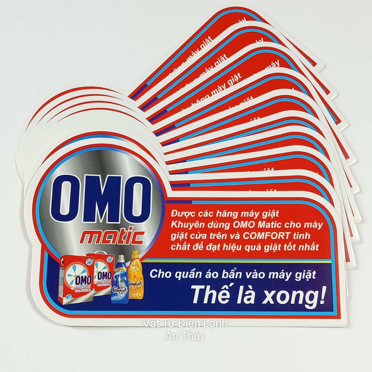 Combo 10 tem OMO dán máy giặt - Tem OMO máy giặt  - Tem OMO trang trí máy giặt - Tem máy giặt