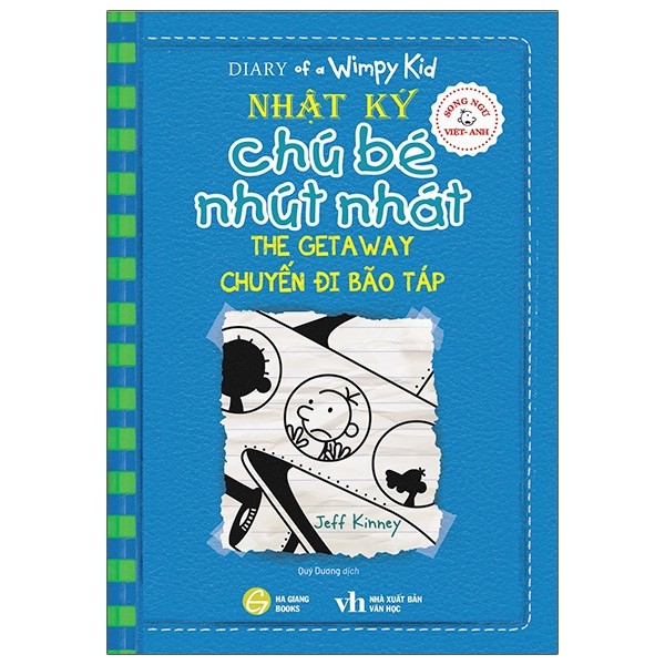 Hình ảnh Nhật ký chú bé nhút nhát Song ngữ Việt-Anh Tập 12 (Chuyến Đi Bão Táp)