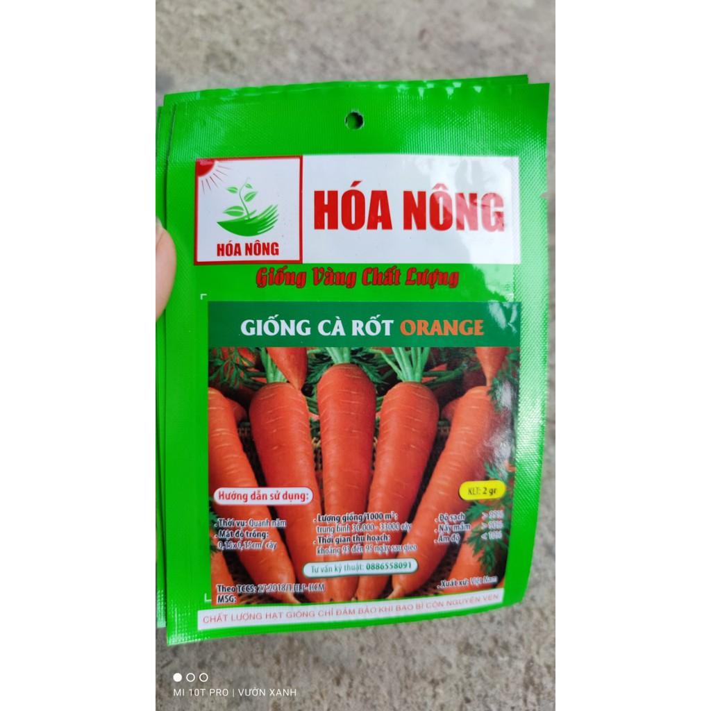 Hạt giống cà rốt ta ngọt, dễ trồng 2gr/ gói