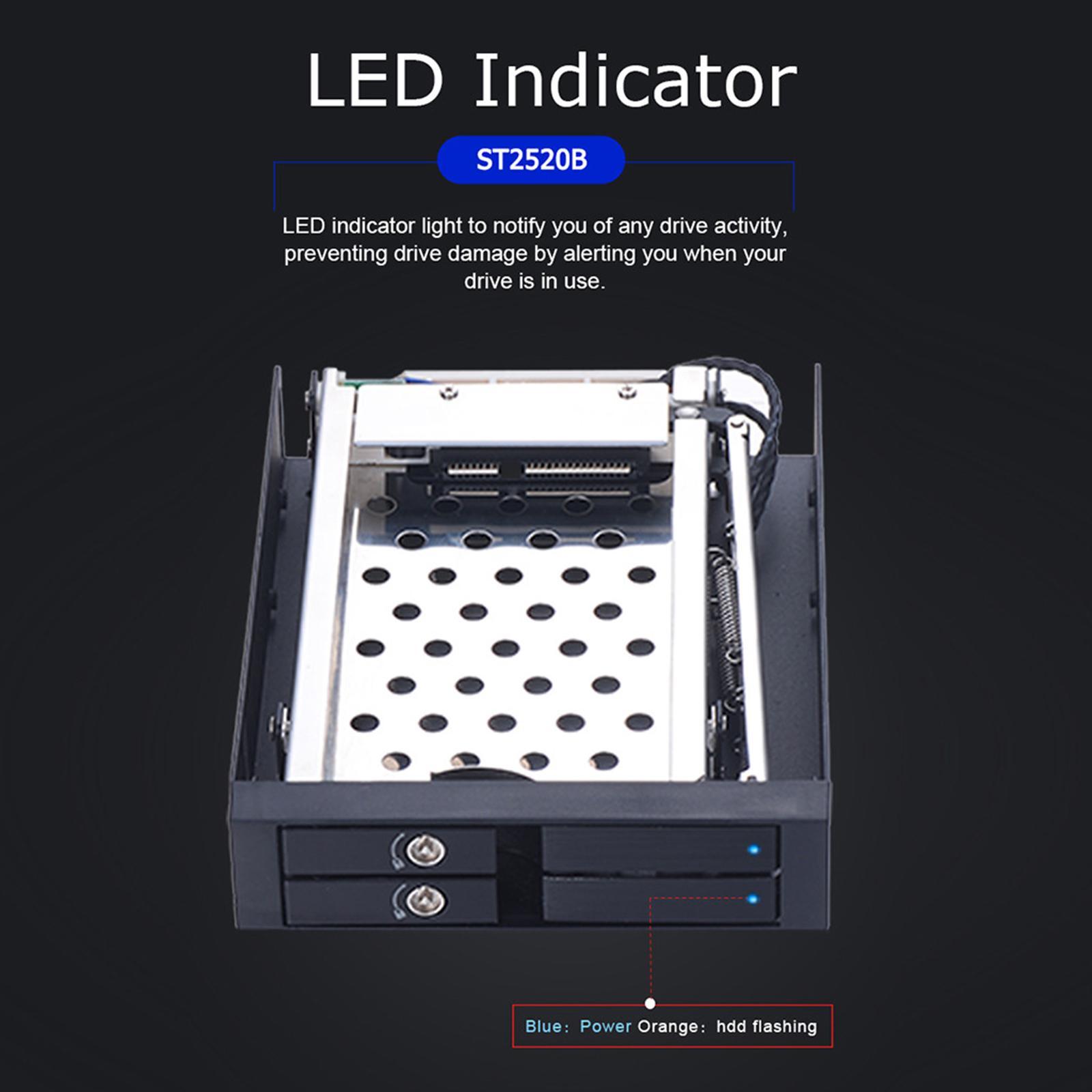 Hot Swap PC Bay Adapter Rack for 2.5" HDD/ Hard Drive