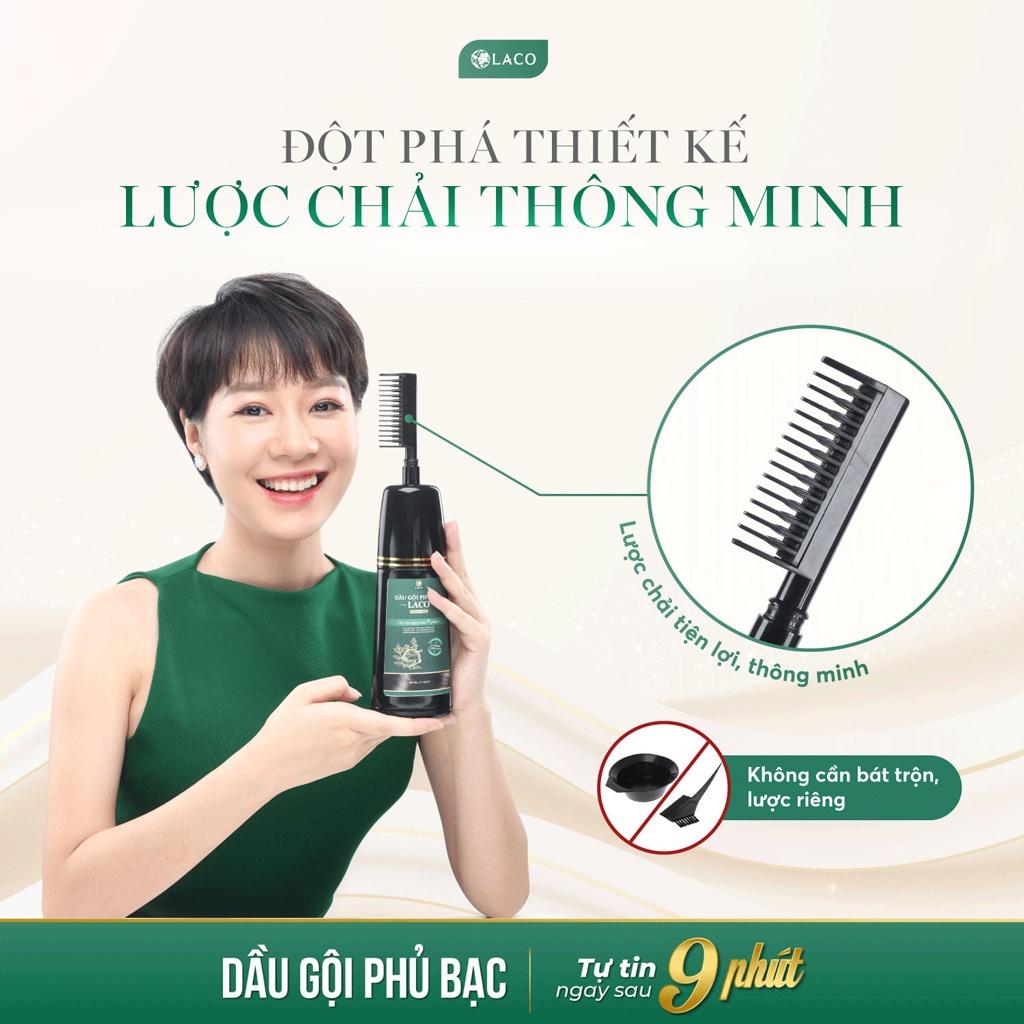 Dầu Gội Phủ Bạc chính hãng Laco Black Hair 200ml giúp tóc đen tự tin sau 9 phút