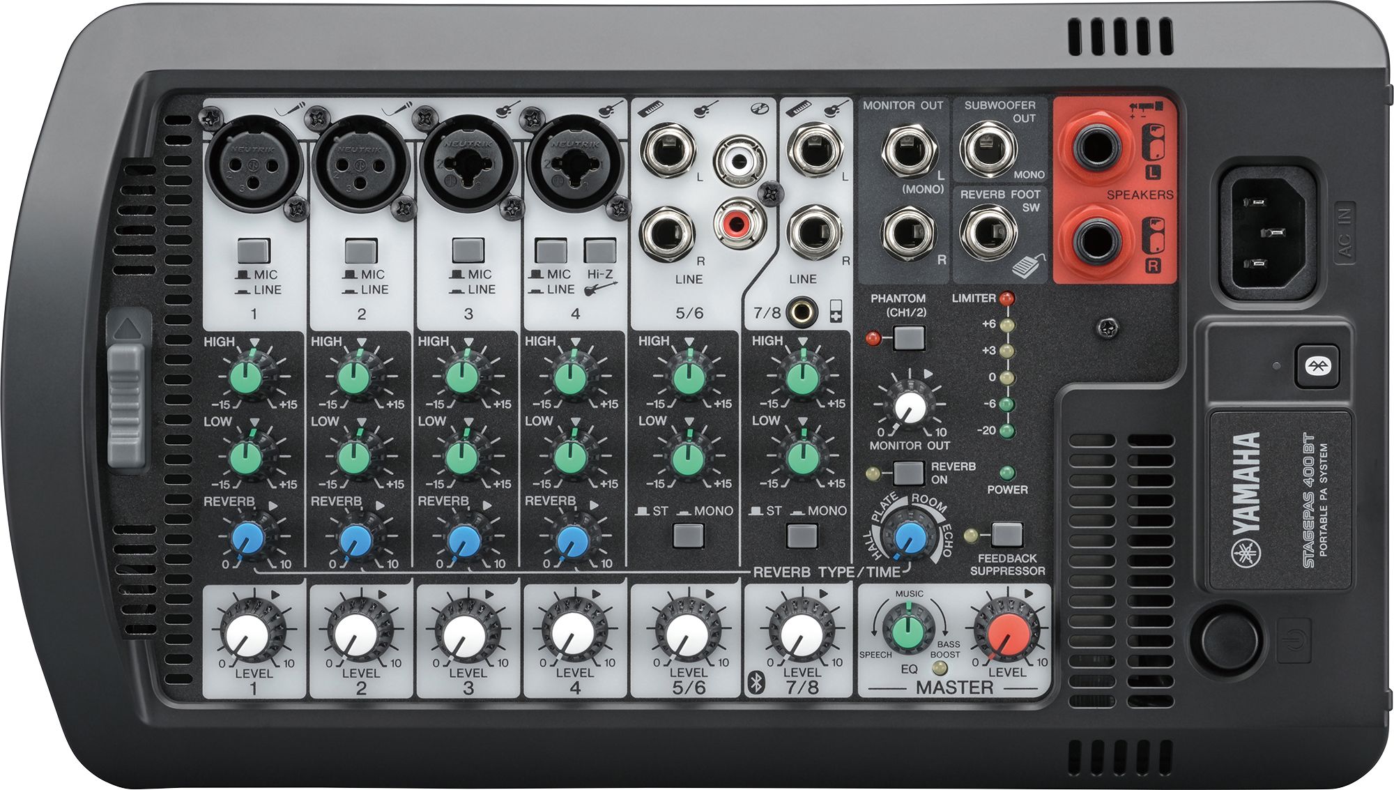 Hệ thống âm thanh di động Yamaha STAGEPAS 400BT - Hàng Chính Hãng