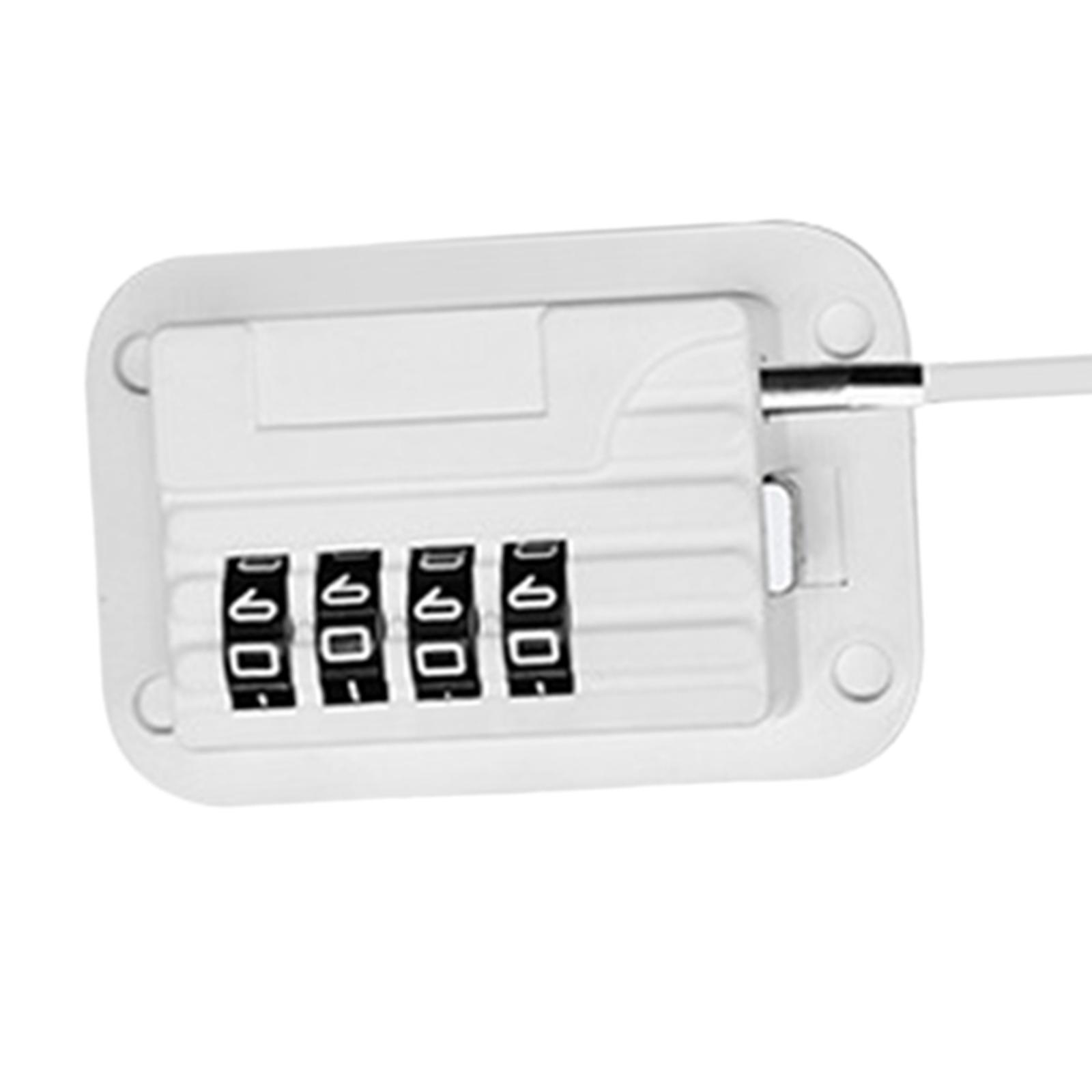 2xRefrigerator Window Lock Kid Safety Coded Combination Locks For Fridge Door White