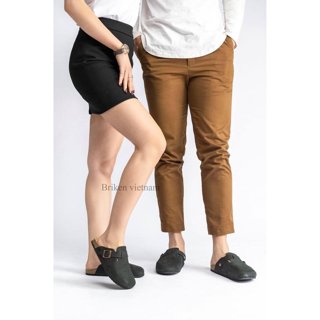 A02- Sục da bò không quai Birken Bioline Unisex (Đế trấu) – Bioline Store