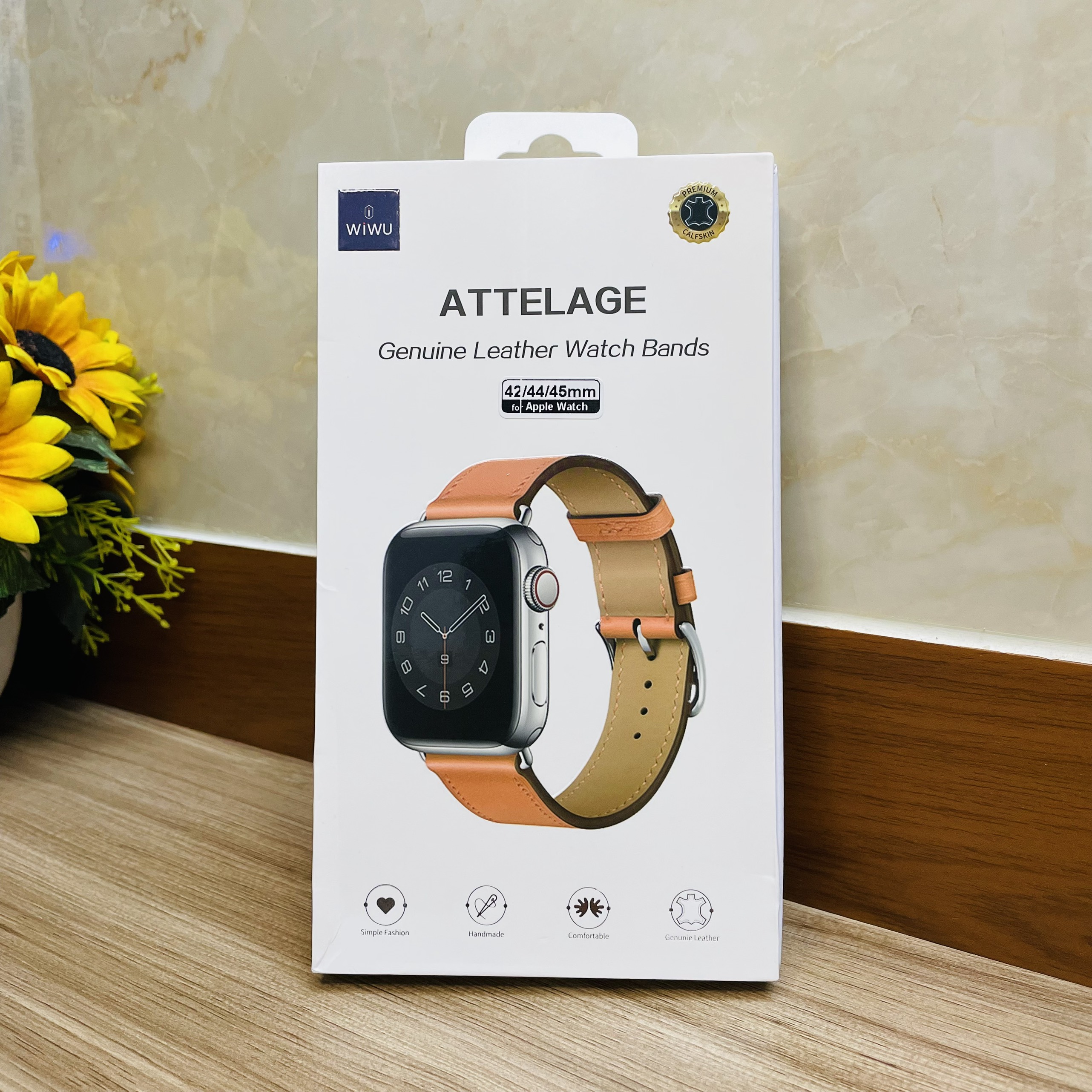 Dây đeo da Wiwu Attelage Genuine Leather Watch Bands dành cho đồng hồ