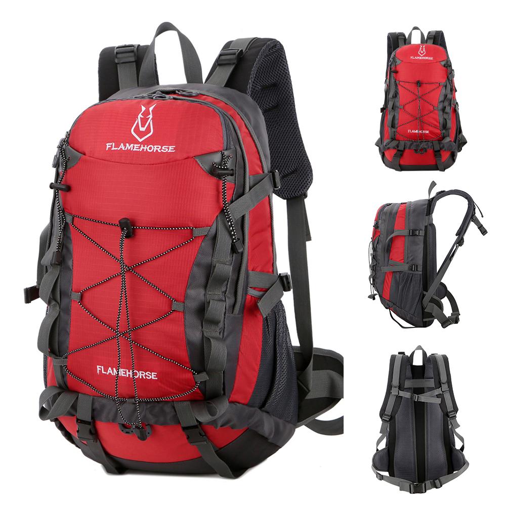 Ba lô thể thao ngoài trời Daypack 40L bằng vải nylon chất lượng cao, chống nước và chống rách, nhiều túi