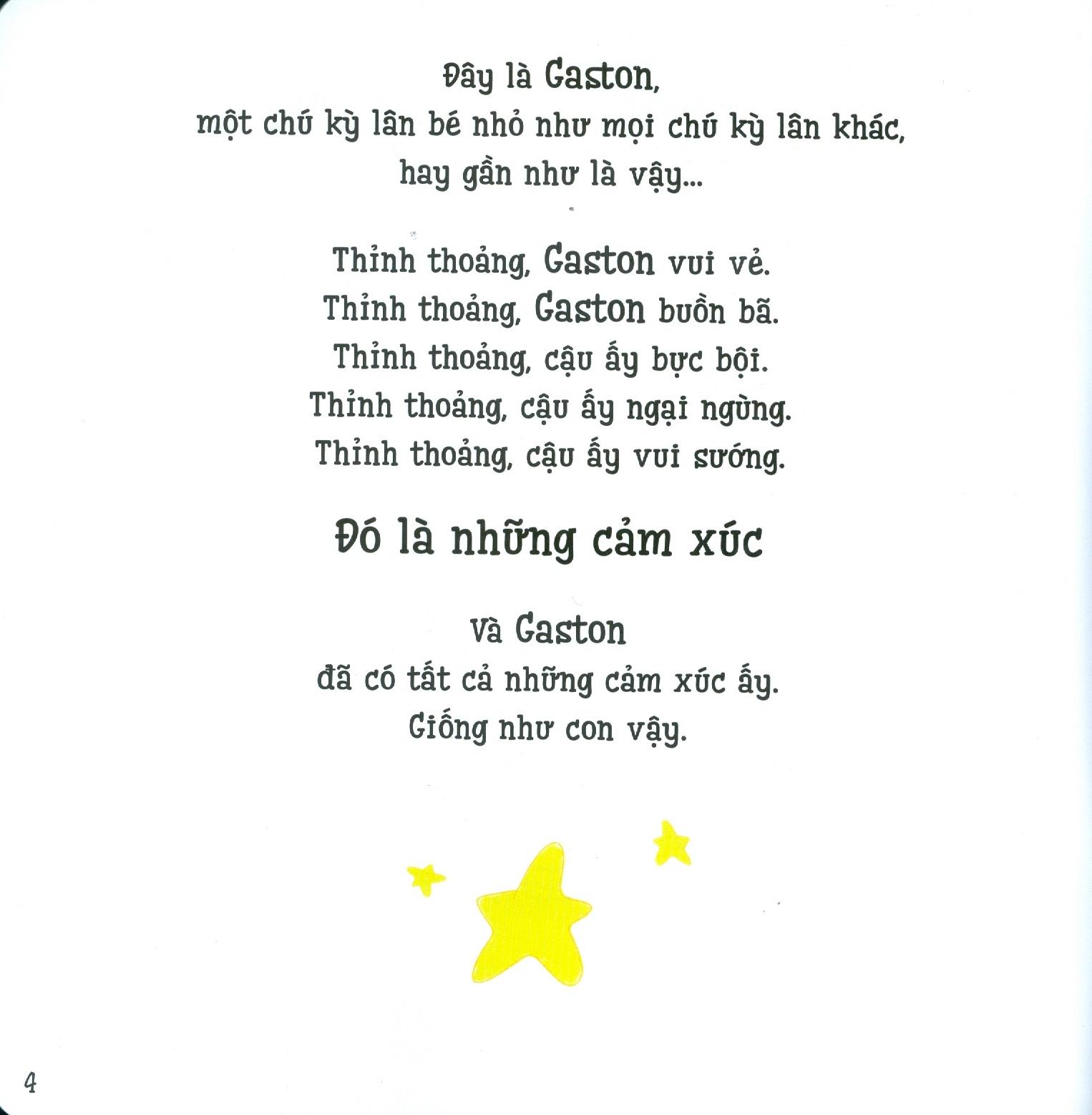 Ehon Thông Minh Cảm Xúc - Những Cảm Xúc Của Gaston - Con Hối Hận (Từ 3 - 8 Tuổi)